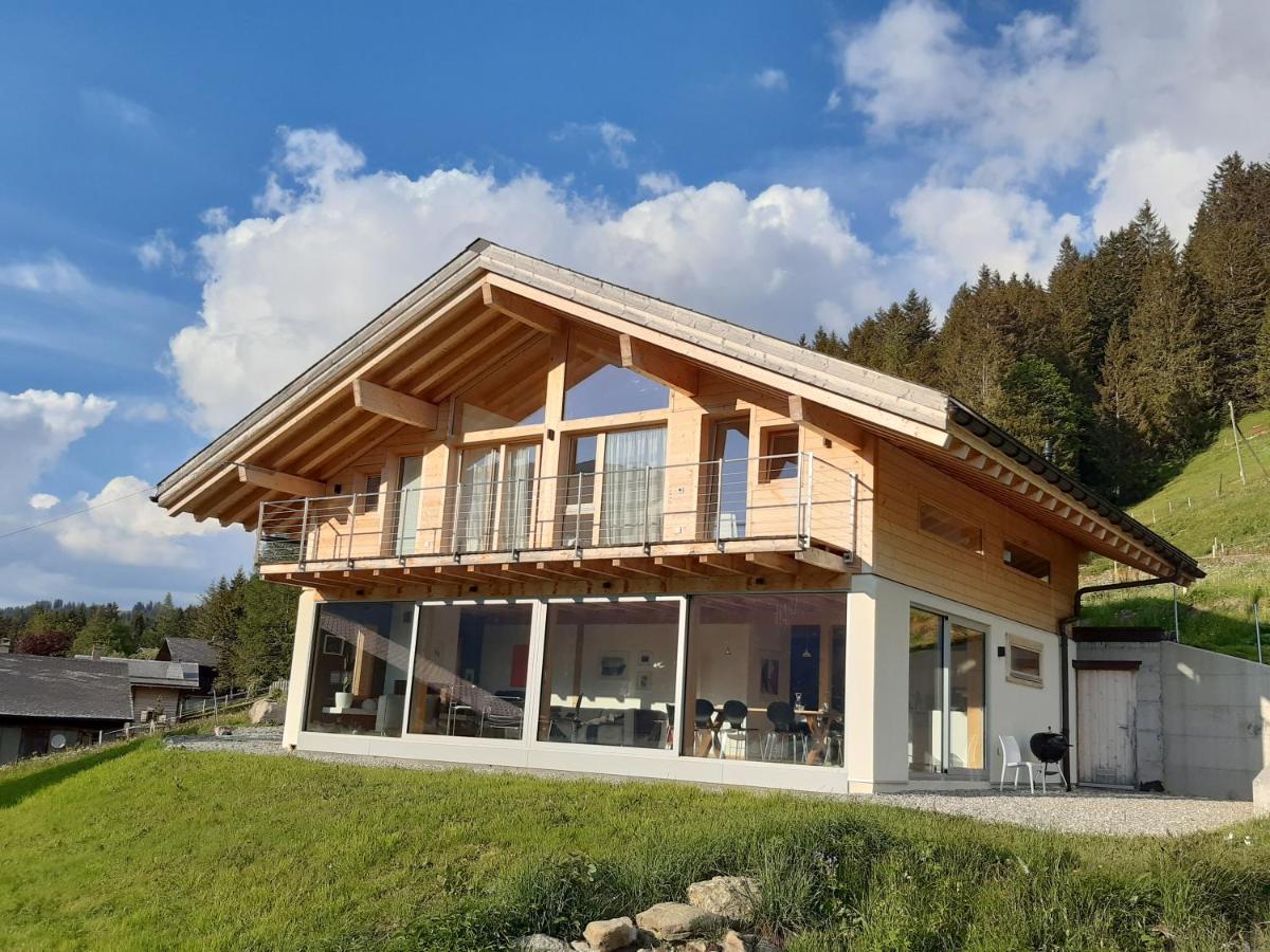 Alpine Dream Chalet With Spa Close To Lake Geneva Les Mosses エクステリア 写真